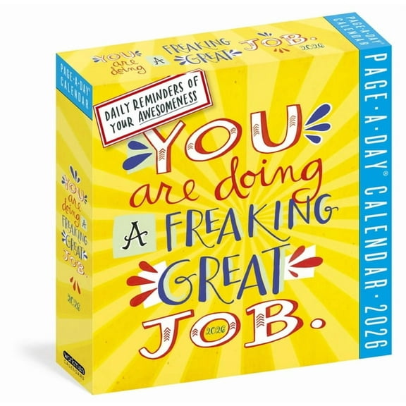 You Are Doing a Freaking Great Job Page-A-Day(r) Calendar 2026: Daily Reminders of Your Awesomeness, (Paperback)