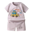 thumbnail image 4 of WERYOUNG Boys Summer Outfits Short Sleeve Cartoon Dinosaur Print Casual T Shirts And Shorts For Toddlers Kids Daily Wear 2 Piece Sets Stylish Clothes Sets 5-6 Years, 4 of 4