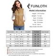 thumbnail image 4 of Sinrella Women Quilted Vest, Stand Collar Lightweight Zip Padded Gilet Outerwear Coats Camel M, 4 of 5
