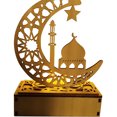 thumbnail image 3 of Adorno De Luz Nocturna Ramadan LED Lámpara de dormitorio Creative Chic Moon Star Decor Lightings para Eid Al Fitr, 3 of 5