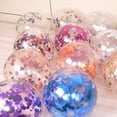 thumbnail image 4 of Globo transparente de 12 pulgadas Confeti dorado Látex Sequ, 4 of 4