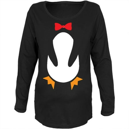 

Halloween Penguin Costume Black Maternity Soft Long Sleeve T-Shirt - Small