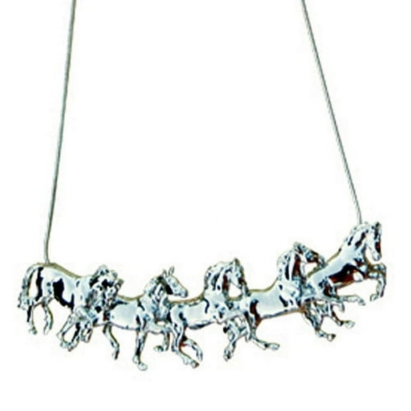 Intrepid International Five Running Horses Pendant