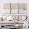 thumbnail image 4 of PixonSign Framed Canvas Print Wall Art Set Gray White Duotone Watercolor Pastel Landscape Abstract Shapes Illustrations Modern Art Geometric Mid-Century Modern Cozy for Bedroom - 24"x36"x3 Black, 4 of 5