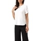 thumbnail image 1 of Blusas de Negocios Casual de Manga Corta de Color Sólido con Cuello en V para Mujeres L Blanca, 1 of 6