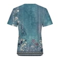thumbnail image 4 of kaondbfi Summer Tops for Women Womens Casual Short Sleeve Tops Neck T Shirts Loose Fit Womens Essentials Fashion Clothing, 4 of 9