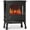 Black-26'' H with Single Door, variant on LIFERECORD 26" Freestanding Electric Fireplace with 3D Flame Effect - Remote Control, 12H Timer, 1500W Heater, Single Door, Overheat Protection for Living Room & Bedroom