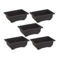 thumbnail image 4 of Vsenkes 5 Pieces Flower Pots Simple Containers for Office Yard Indoor Outdoor Plants Rectangular Small, 4 of 9