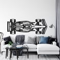 thumbnail image 5 of LaModaHome Formula 1 2022 Top View Horizontal Metal Silhouette Wall Art, 5 of 5