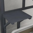 thumbnail image 4 of Pefilos 39" Outdoor Weatherproof Cat Cage with Openable Top, Wooden Feral House for 2-3 Kittens Cats, Indoor Cat Enclosure on Wheels, Gray, 4 of 11
