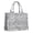 White And Gray, variant on Large Capacity Tote Bag,White and Gray Of Leopard Print Handbag Fashion Luxury Tote Bag,15.7"x13"x 5.1" Inches,Laptop Compatible