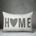 thumbnail image 2 of Creative Products Home Heart Grey 14x20 Spun Poly Pillow, 2 of 2