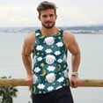 thumbnail image 5 of Rocae Sweet Dream Lamb for Men's Workout Tank Top Men's Running Tank Top Dry Fit Athletic Workout Tank Tops4X-Large, 5 of 9
