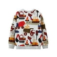 thumbnail image 4 of Byoo Boys Excavator Print Casual Sweatshirt Crew Neck Long Sleeve Pullover Top, 4 of 4