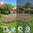 thumbnail image 6 of Outdoor Sectional Sofa Cover Waterproof V Shaped Patio Furniture Covers for Deck, Lawn and Backyard, 89”x89”, Gray, 6 of 9