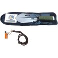 thumbnail image 2 of Calces365 Metal Detector Serrated Edge Digger with Sheath and Lanyard (10.5 inches by 2.75 Inches) with Free Decal, 2 of 2