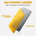 thumbnail image 4 of HELIAHO Day and Night Anti-Glare Car Windshield Visor，Universal Anti-Stunning Sun Visor for Car Vehicles，2 in 1 Car Anti-Glare Sun Visor Day and Night Driving Car Visor Extender (Color : 1PC), 4 of 7