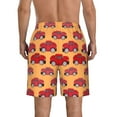 thumbnail image 3 of Bixox Men's Red Cars printing Casual Classic Fit Short Summer Beach Shorts, 3 of 6