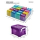 thumbnail image 3 of Mini cajas organizadoras multiusos de plástico | Set de 16 piezas apilables  multicolor., 3 of 5