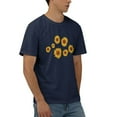 thumbnail image 2 of Pretty Sunflowers Cotton T-Shirt Navy Blue X-Large, 2 of 5