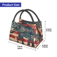 thumbnail image 2 of Gaeub Vintage American Flag Elephant Collapsible Cooler Bag Insulated,Leakproof Food Bag for Hot or Cold Food Delivery,Travel Insulated Bag, or Beach Cooler Bags, 2 of 6