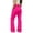 T10-Hot Pink, variant on Glisme Girl'S Uniform Pant Back To School Elastic Waist Leggings Straight Leg Solid Color Flare Trousers 5-6 Years Hot Pink