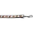 thumbnail image 2 of Christmas Pet Dog  Cat Nylon Collar or Leash, "Snowy Owls", 2 of 2