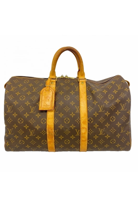 Pre-Owned Louis Vuitton Bag - Boston Monogram Keepall 45 M41428 Brown Women's