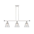 thumbnail image 2 of Innovations Lighting 916-3I-10-36 Cone Linear Cone 3 Light 36" Wide Linear Pendant - White, 2 of 5