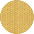 thumbnail image 1 of Ahgly Company Machine Washable Indoor Square Transitional Chrome Gold Yellow Area Rugs, 3' Square, 1 of 7