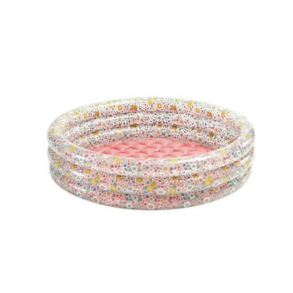 Piscine Intex Sweet Blossom Baby Pool pour Bébés, À partir de 1 à 3 ans, Piscine Gonflable avec Auvent