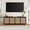 Black Grain, variant on Evelyn&Zoe Pryce Rectangular TV Stand for TV's up to 78", Black Grain