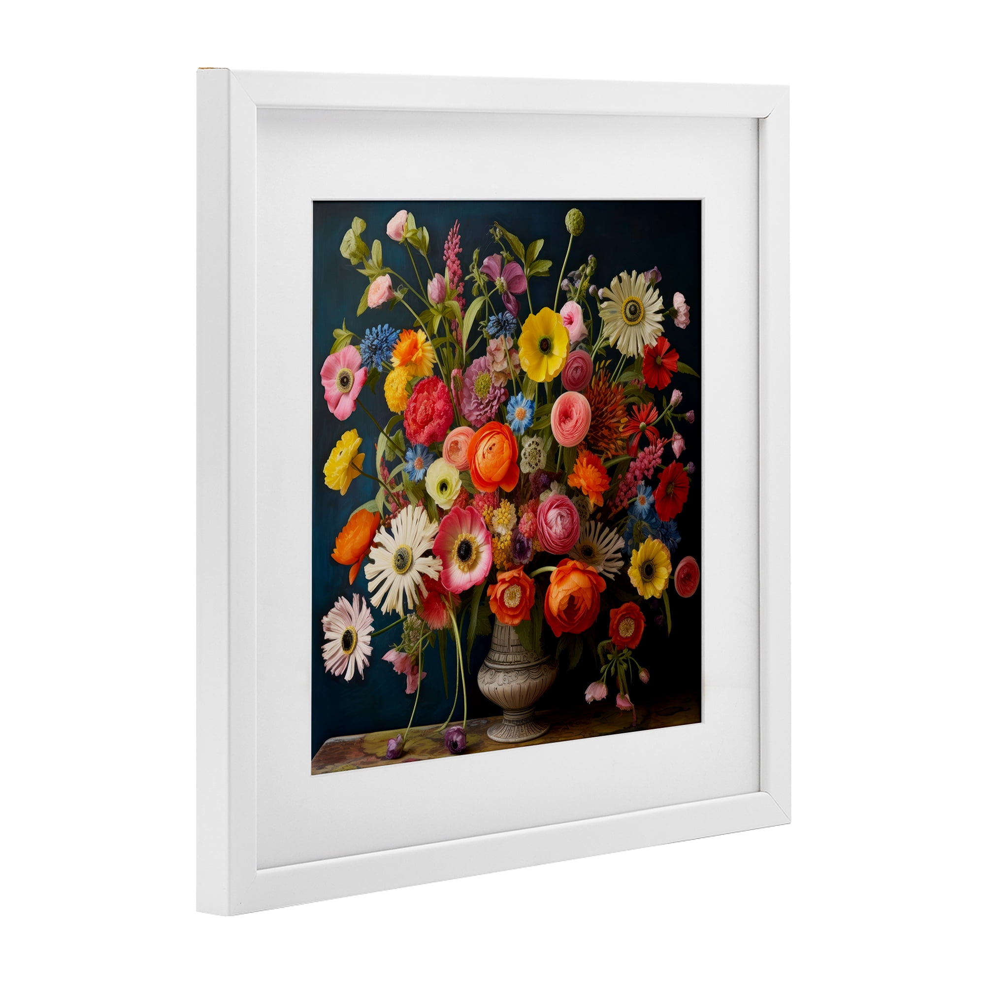 Stupell Industries Harmonious Garden Bouquet White Framed Print Under Glass, design by Lazar Studio