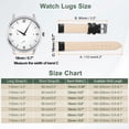 thumbnail image 2 of Correas de Reloj de Cuero Uxcell para Hombres y Mujeres, Correa de Reloj de Liberación Rápida de 18 mm, Correa de Cuero Elegante y Delgada con Herramientas para Correa, Negra, 2 of 7