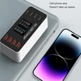 thumbnail image 4 of 8 Port Desktop Usbwith PD Digital Display, Desktop UsbHub Multi Port Charging Station for Phone Tablet, 100-240V Compatible, 30W Output, 4 of 8