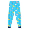 thumbnail image 6 of Hessimy Toddler Boys Girls Spring Summer Graphic Print 2Pcs Crewneck Long Sleeve Sweatshirt Joggers Pants Sweatsuit, Graphic Print Jogger(Sky Blue,5-6 Years), 6 of 7