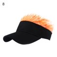 thumbnail image 2 of Walbest Men's Fashion Wig Hat Wig Baseball Hat Curved Brim Comfortable Hip Hop Fake Hair Cap, 2 of 7