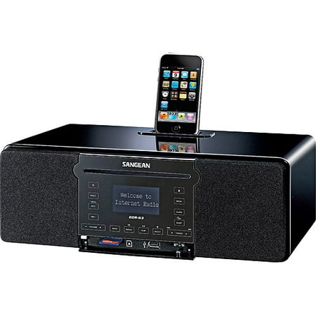 Sangean WiFi Internet Radio with CD Player, FM-RDS and iPod Dock