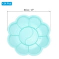 thumbnail image 2 of Uxcell 24Pcs Paint Tray Palette, 3.1"/8cm Painting Palette Plastic Palette Flower Shape Green, 2 of 6
