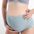 thumbnail image 4 of GEWSEY Maternity Underwear, Pure Comfort Cotton Panties, Women's Maternity Pregnancy High Waist Underwear (Blue, 5XL), 4 of 6
