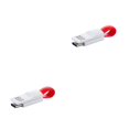 thumbnail image 1 of sweethay Tipo C Llavero Cable Transferencia de carga Llavero USB C Cable de datos Reemplazo para rojo 9cm 2piezas, 1 of 5