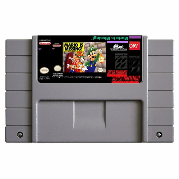 SNES Games Cartridge Mario Is Missing!