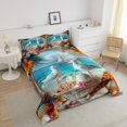 thumbnail image 3 of Erosebridal Ocean Bird Bedding Queen Comforter Set, Seashell Starfish Down Comforter, Coastal Beach Decor, Reversible, 3 of 8