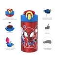thumbnail image 4 of Botella de agua reutilizable Zak Designs Para niños Marvel Spider-Man 18/8 acero inoxidable 15.5 oz, 4 of 9