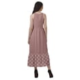 thumbnail image 4 of Moomaya Robe Longue Maxi de Fête pour Femmes en Rayonne Imprimée à Encolure Licou avec Fente avant, 4 of 4