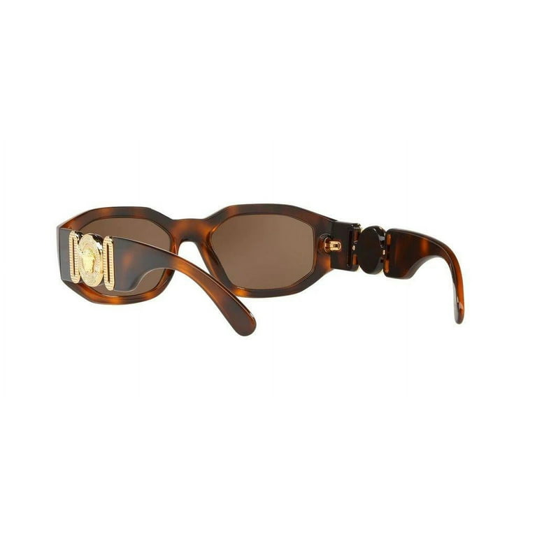 Versace Unisex Sunglasses with Brown Geometric Design, Model  