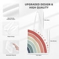 thumbnail image 4 of YFYANG Reusable Cotton Canvas Tote Shopping Bag, Retro Rainbow Pattern Washable Portable Grocery Bag for Daily Travel, 4 of 8