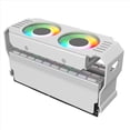 thumbnail image 4 of 2X PC Case RAM Memory Module ARGB Cooler DDR3 to DDR5 5V 3Pin PWM 4Pin Light Sync 120mm Dual Fans Cooling Radiator White,2 x RAM Cooler,White, 4 of 4