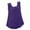 Purple, variant on Lindreshi Tank Tops for Women Women Loose Casual Sleeveless Crewneck Solid Casual Blouse T-Shirt Tunic Tops