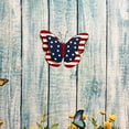 thumbnail image 3 of Rustic Metal Americana Butterfly Patriotic Wall Decor American Flag Hanging Ornaments 4th July Garden Yard Signs&nbsp;, 3 of 7